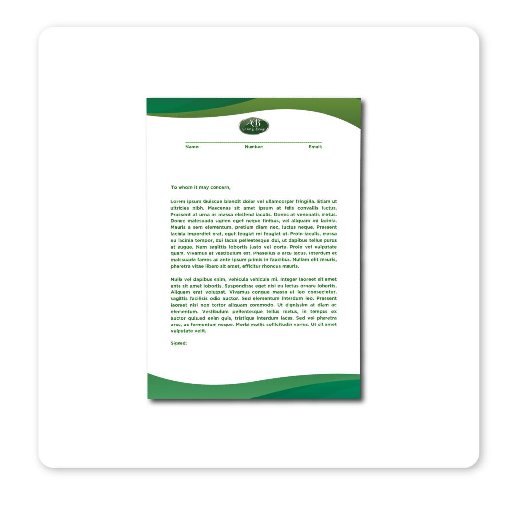 Letterheads
