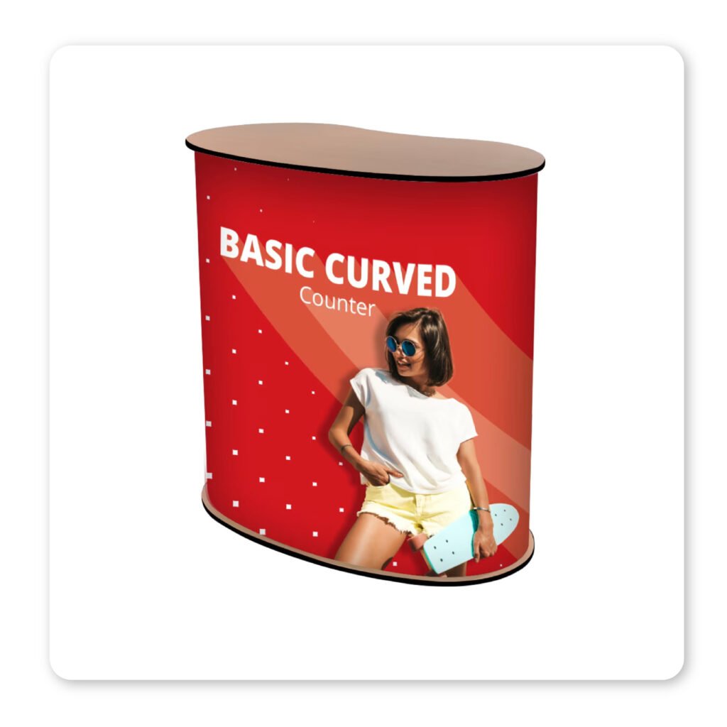 2x2 Curved Promotional Counter